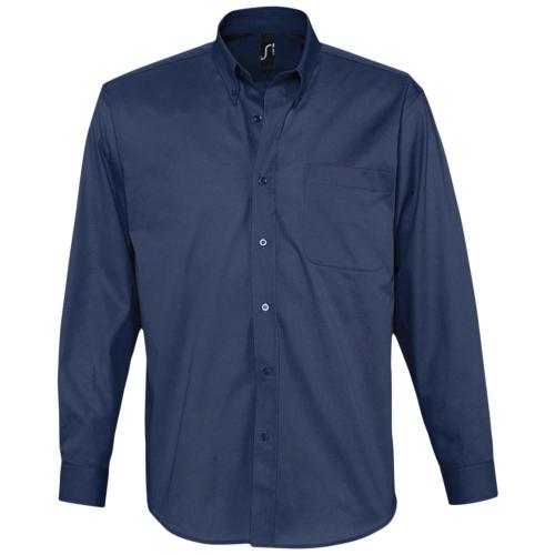 Рубашка мужская с длинным рукавом Bel Air темно-синяя (кобальт), размер XL