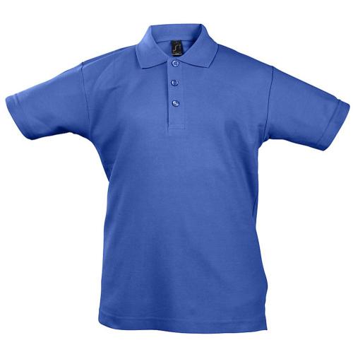 Рубашка поло детская Summer II Kids 170, ярко-синяя на рост 118-128 см