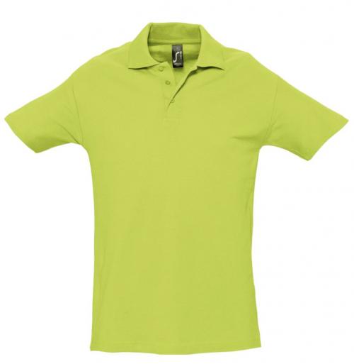 Рубашка поло мужская Spring 210 зеленое яблоко, размер M