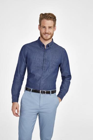 Рубашка мужская Barry Men синяя (деним), размер L