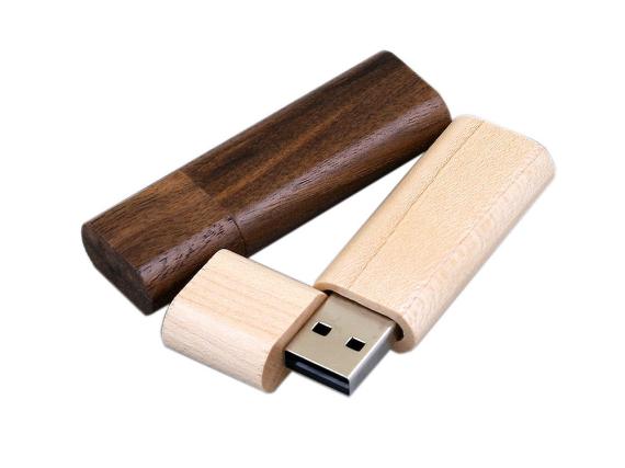 USB 2.0- флешка на 64 Гб эргономичной прямоугольной формы с округленными краями