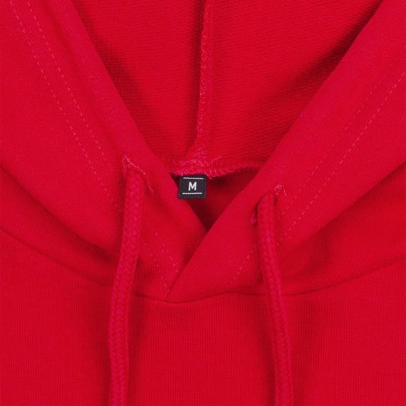 Толстовка с капюшоном женская Hoodie, красный меланж, размер XXL