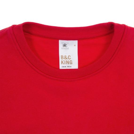 Свитшот унисекс King, красный, размер XL