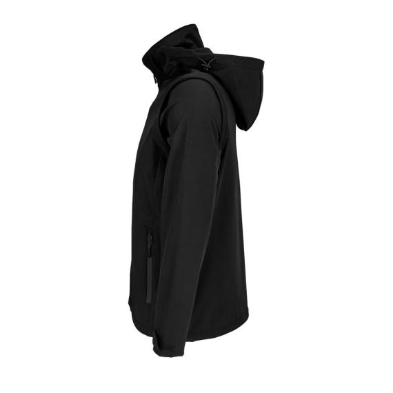 Куртка-трансформер унисекс Falcon, черная, размер 4XL