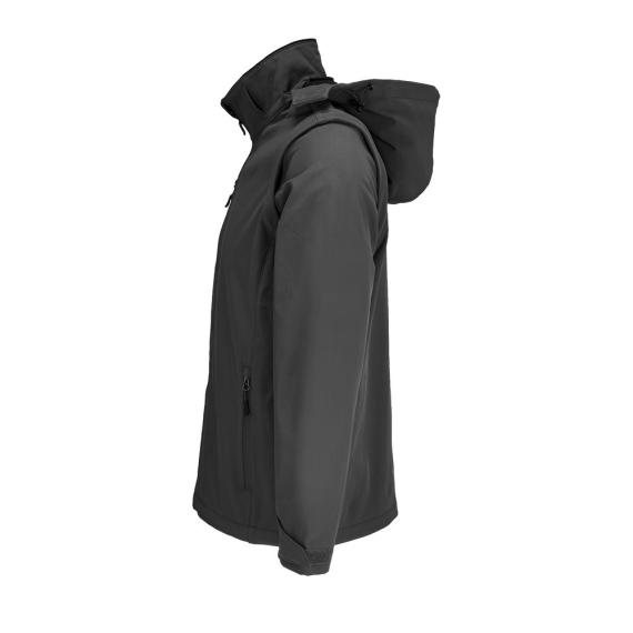Куртка-трансформер унисекс Falcon, темно-серая, размер 3XL