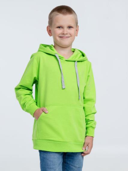 Толстовка с капюшоном детская Kirenga Kids, зеленое яблоко, 12 лет