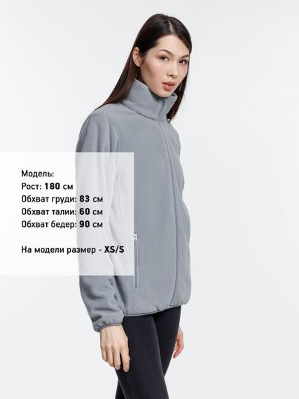 Куртка флисовая унисекс Nesse, серая, размер XS/S
