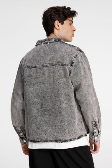 Куртка джинсовая O3, серая, размер XL/XXL