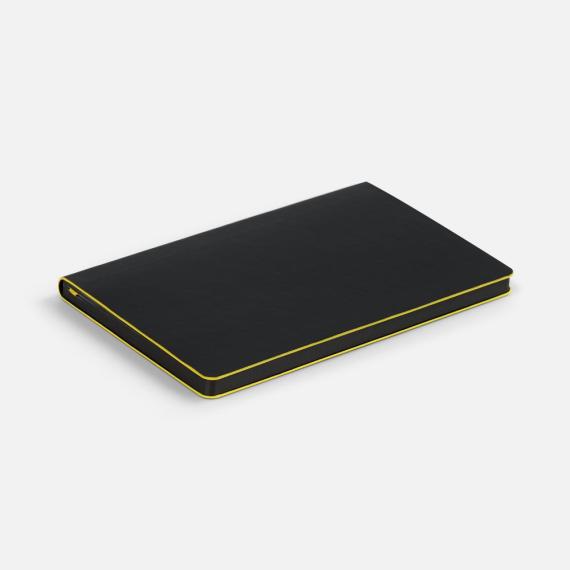 Ежедневник Trait, недатированный, черный с желтым