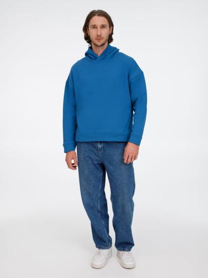 Худи оверсайз унисекс Tolla, синее (джинс), размер M/L