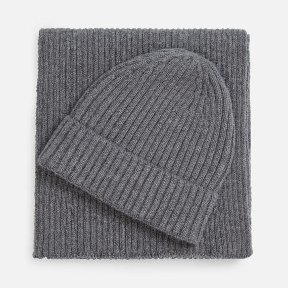 Шарф Laconi, темно-серый меланж