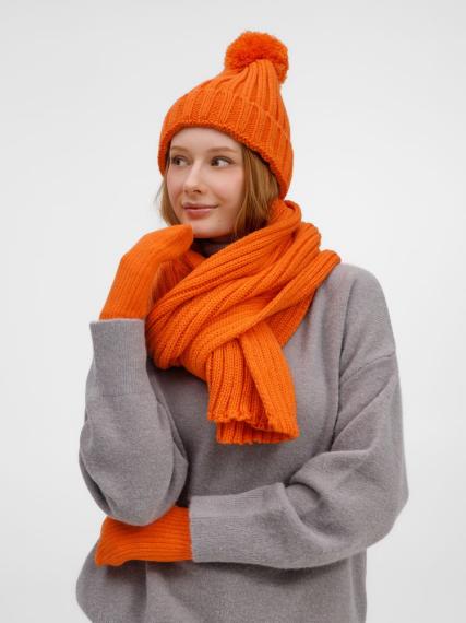 Шарф HappyGo, оранжевый