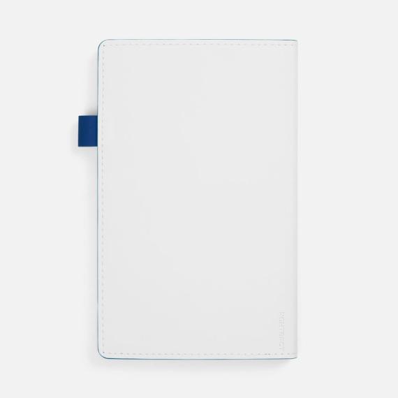 Ежедневник White Shall, недатированный, бело-синий