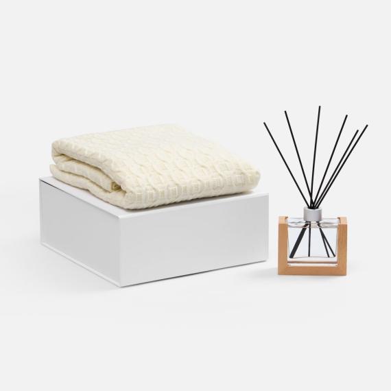 Коробка складная Quadra Fold, белая