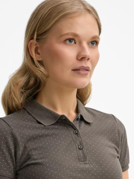 Рубашка поло женская Brandy Women темно-серый с белым, размер XXL