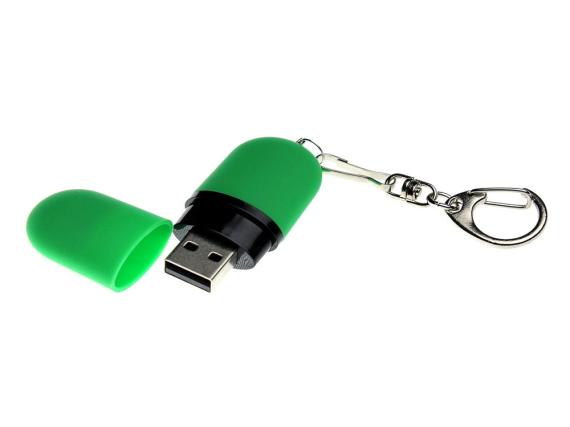 USB 2.0- флешка «Goutte Soft-touch» на 32 Гб каплевидной формы