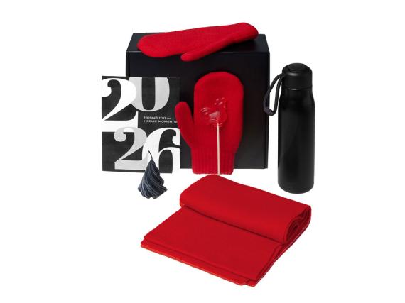 Подарочный набор «Re:Air» с варежками, шарфом и термосом