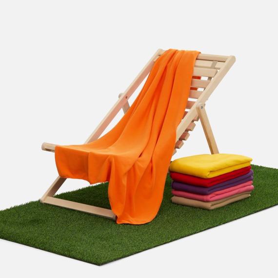 Флисовый плед Warm&Peace XL, оранжевый
