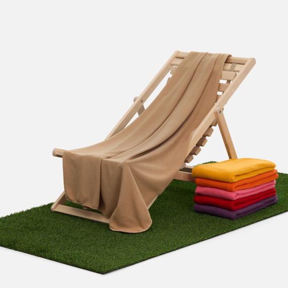 Флисовый плед Warm&Peace, бежевый