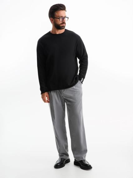 Лонгслив унисекс Siluetti Fuori, черный, размер L/XL