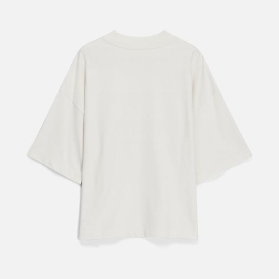 Футболка оверсайз унисекс T9, молочно-белая, размер XS/S
