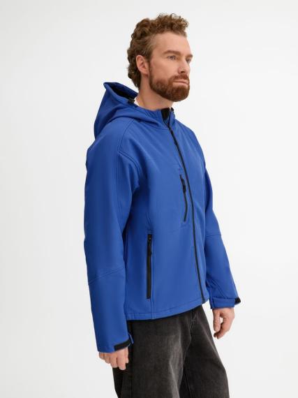 Куртка мужская с капюшоном Replay Men ярко-синяя, размер XL