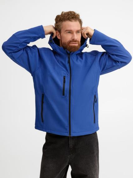 Куртка мужская с капюшоном Replay Men ярко-синяя, размер XL