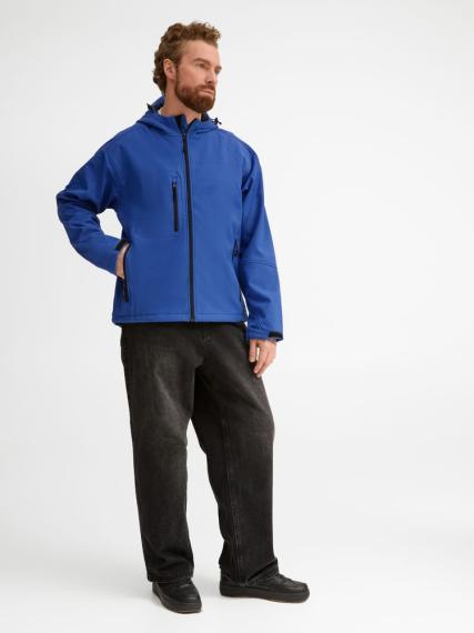 Куртка мужская с капюшоном Replay Men ярко-синяя, размер XL