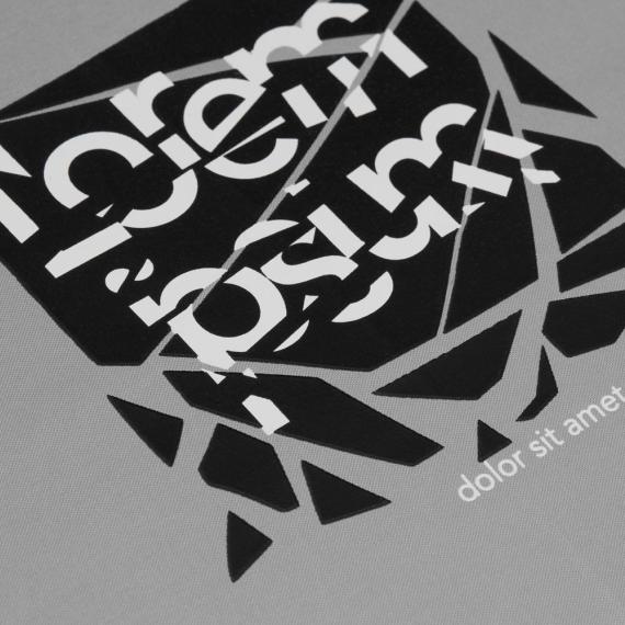 Зонт складной Hard Work с проявляющимся рисунком, серый