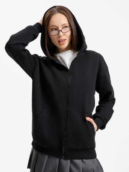 Толстовка унисекс оверсайз Sartoro, черная, размер M/L