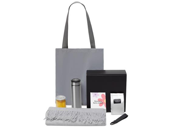 Подарочный набор «Re:f. Walk» с палантином, шопером и термосом