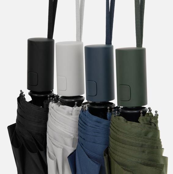 Зонт складной Cloudex, светло-серый