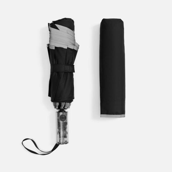 Зонт наоборот складной Futurum, черный