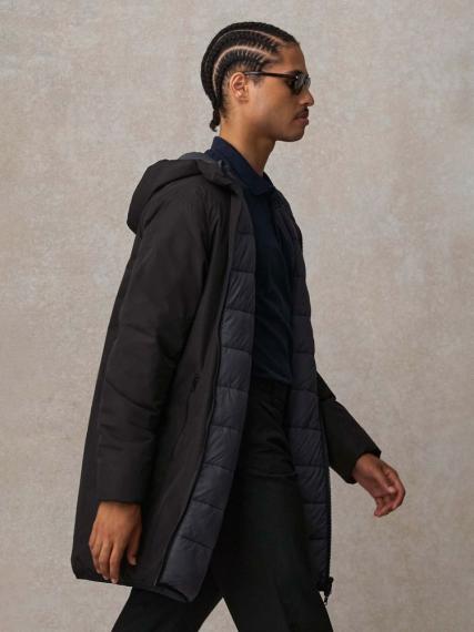 Куртка-парка унисекс Reverse, темно-синяя, размер XS