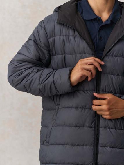 Куртка-парка унисекс Reverse, темно-синяя, размер XS