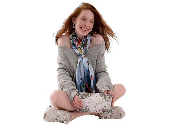 Платок «Русский полевой букет»