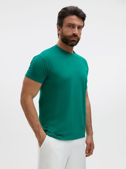 Футболка Regent 150 зеленая (изумрудная), размер L