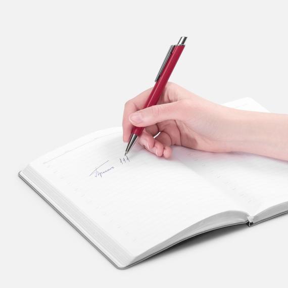 Ручка шариковая Konvent, матовая, красная