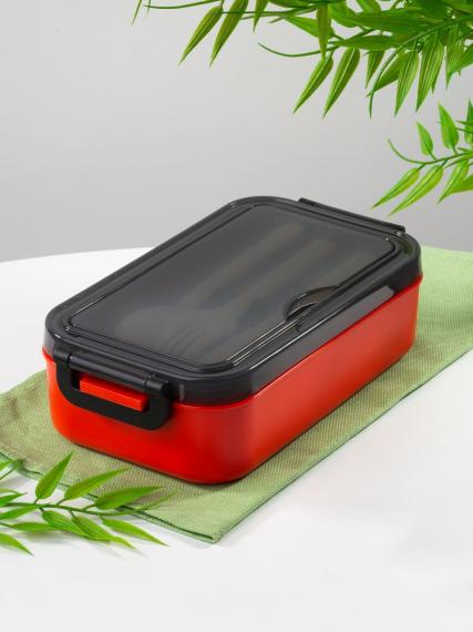 Ланчбокс Pranzo, красный с черным