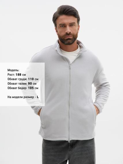 Куртка флисовая унисекс Nebo, светло-серая, размер S