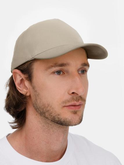 Бейсболка Long Beach, бежевая