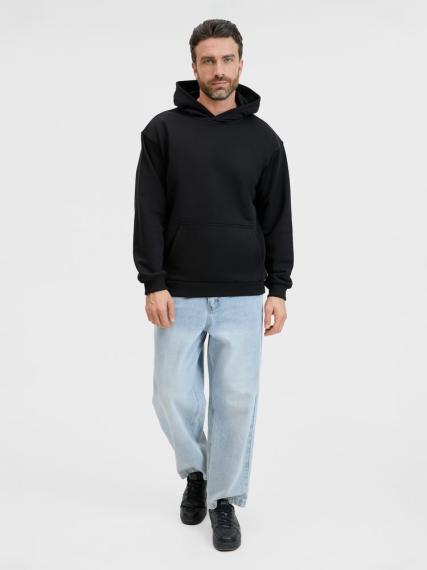 Худи унисекс оверсайз Songo, черное, размер M/L