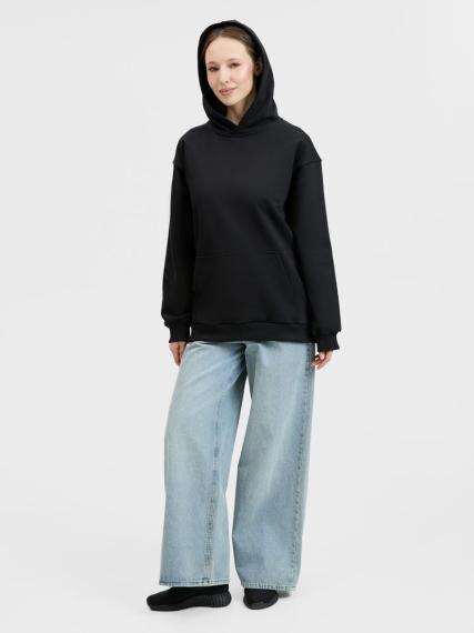 Худи унисекс оверсайз Songo, черное, размер M/L