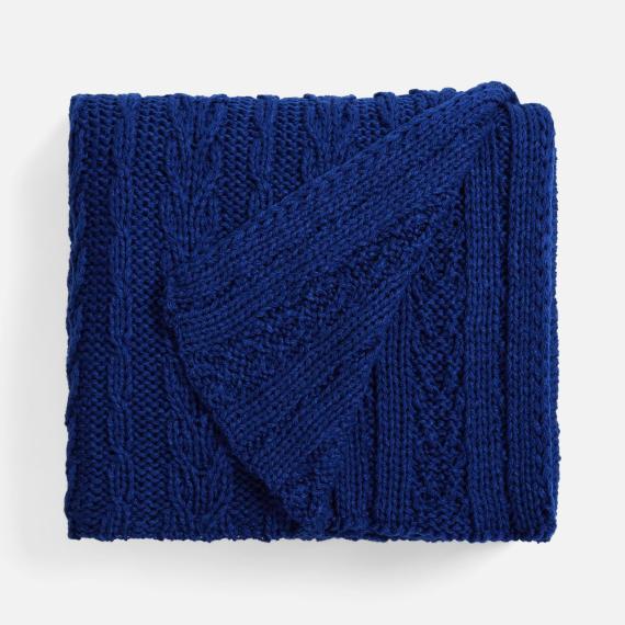 Плед Eloisa, темно-синий (кобальт)