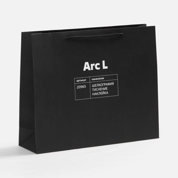 Пакет бумажный Arc S, черный