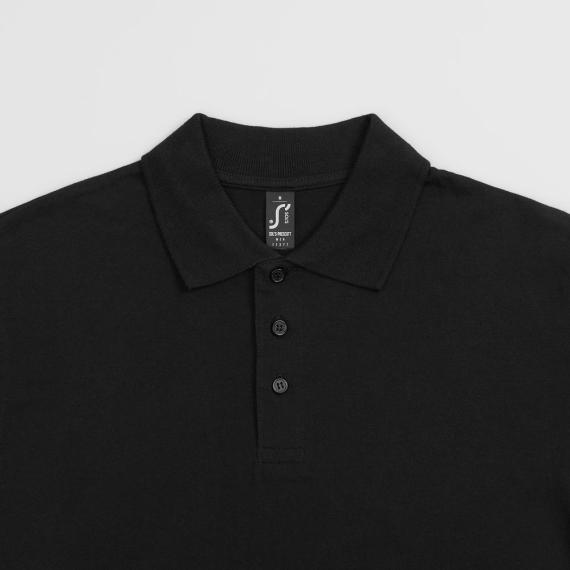 Рубашка поло мужская Prescott men 170 черная, размер XL