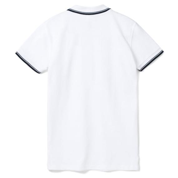 Рубашка поло женская Practice women 270 белая с темно-синим, размер XXL