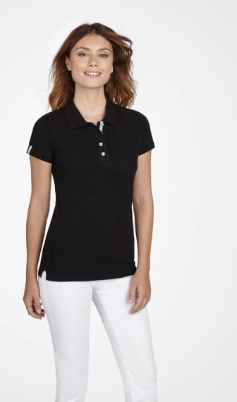 Рубашка поло женская Portland Women 200 черная, размер XL